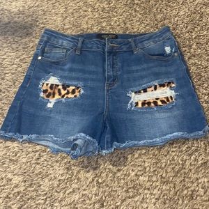 Judy Blue Leopard Shorts